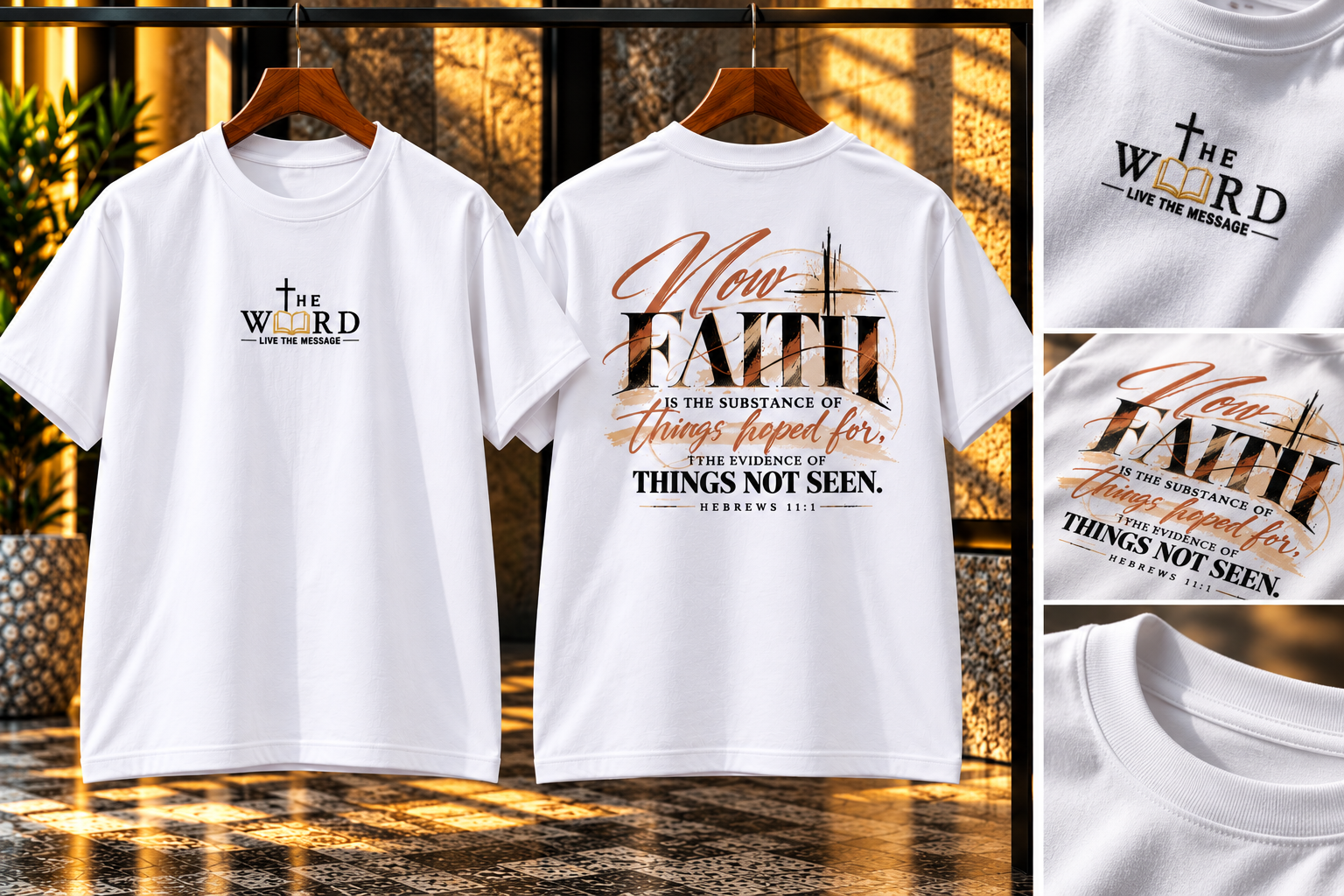 Now Faith — Hebrews 11:1 Premium T-Shirt