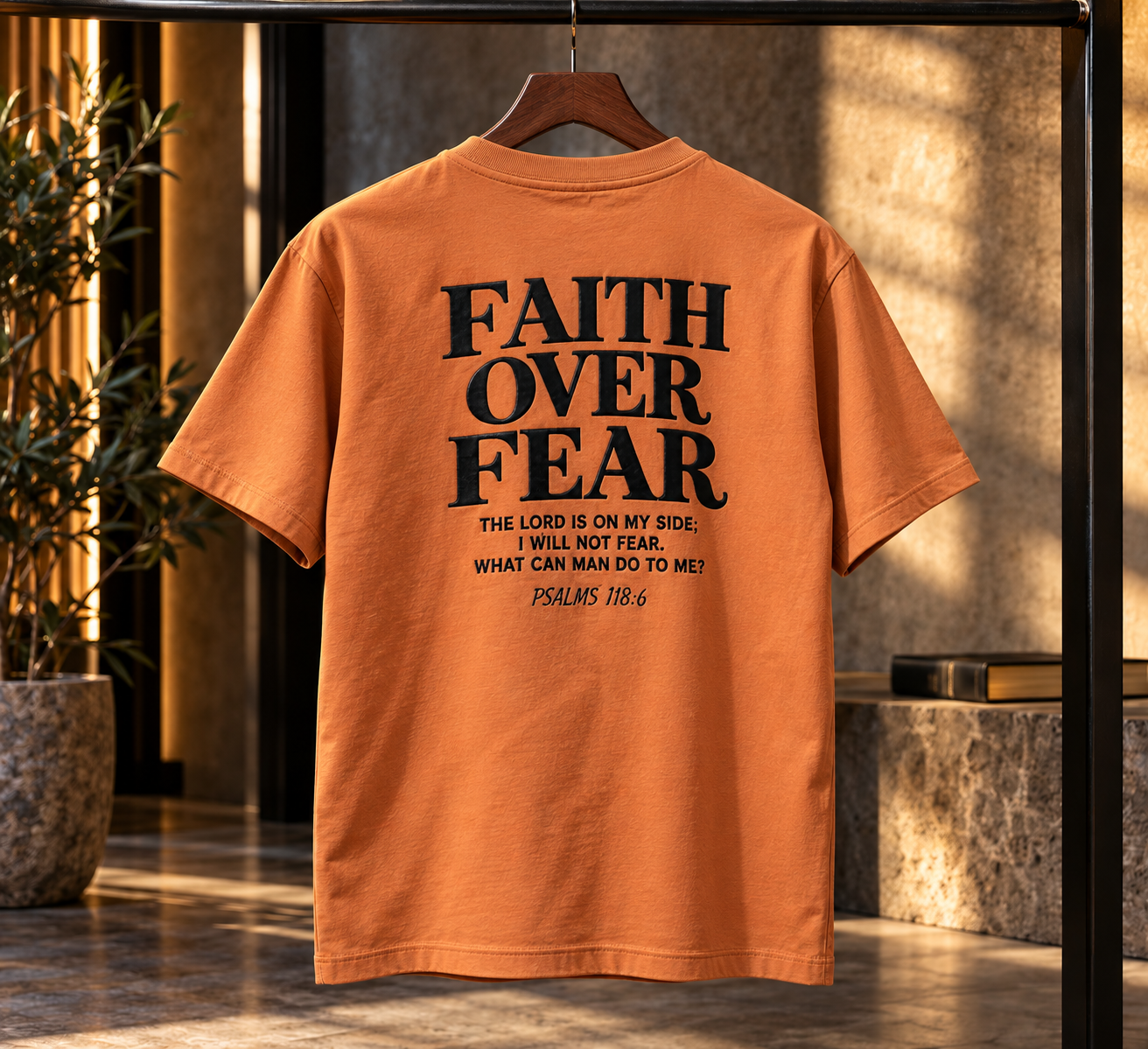 Faith Over Fear — Psalm 118:6 T-Shirt