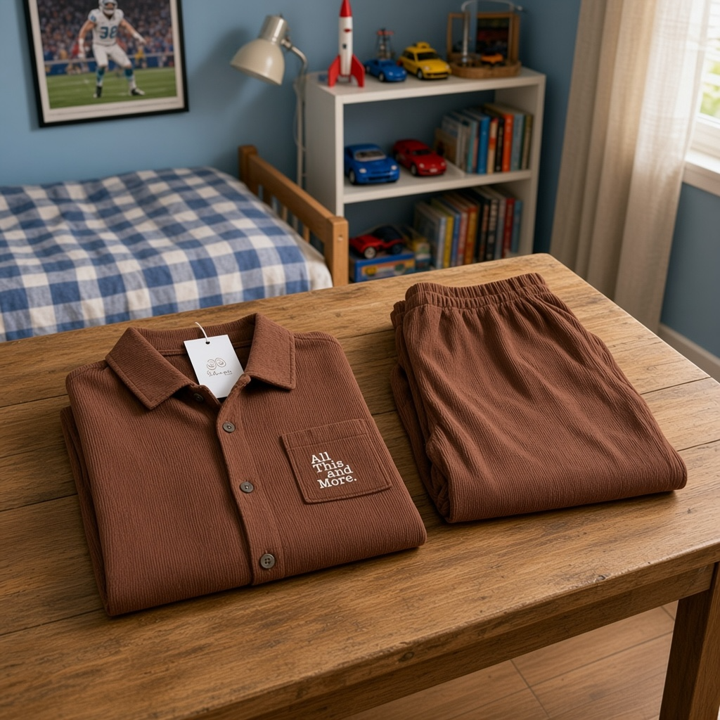 Boys Corduroy brown set