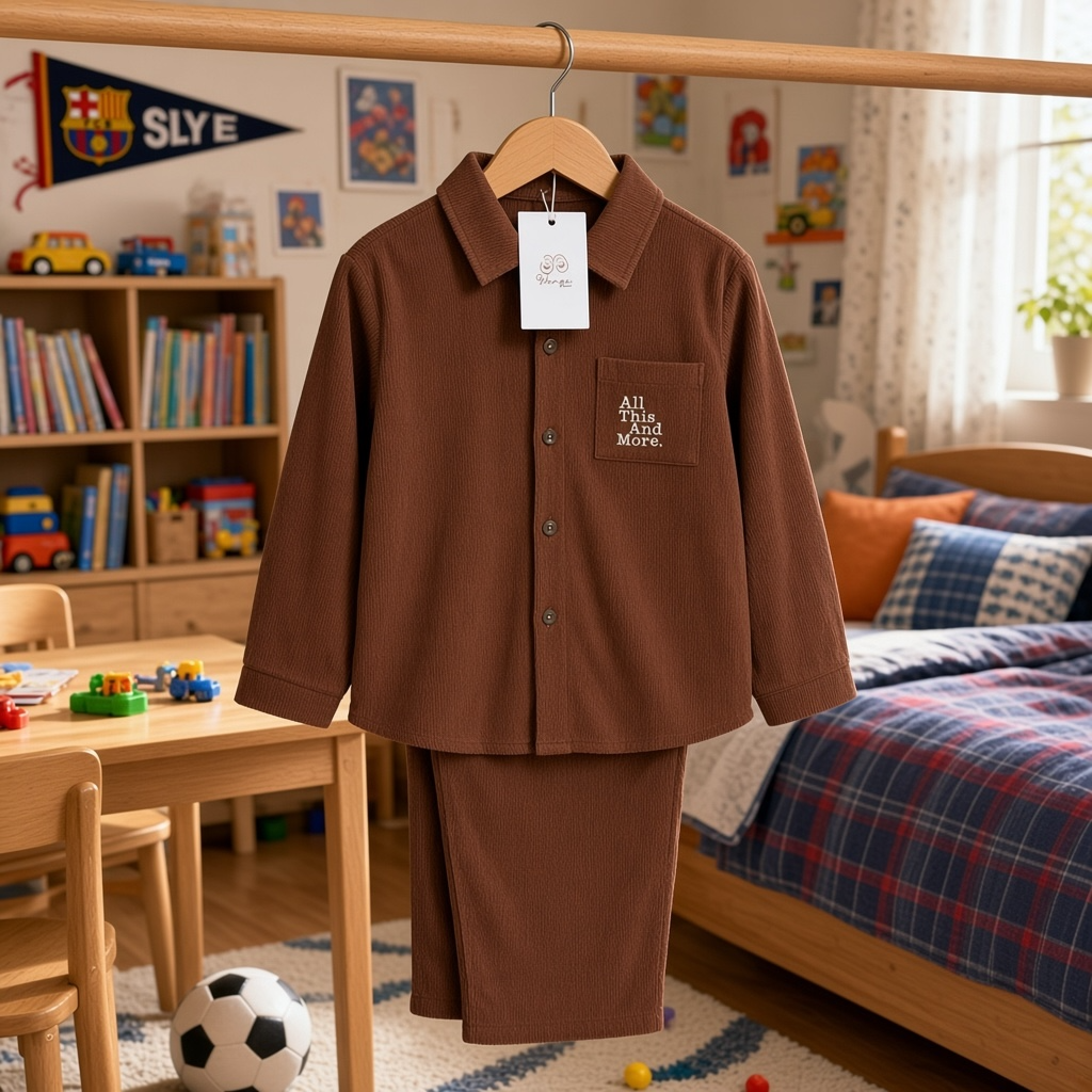 Boys Corduroy brown set